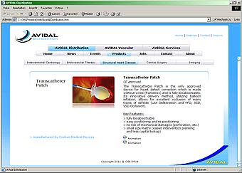 AVIDAL Distribution GmbH - Web-Seiten