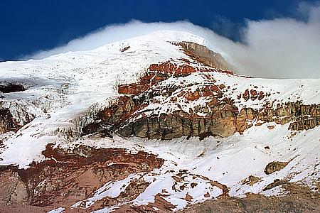 Vor dem Aufstieg zum Gipfel des Vulkans "Chimborazo" / Ecuador (1998)