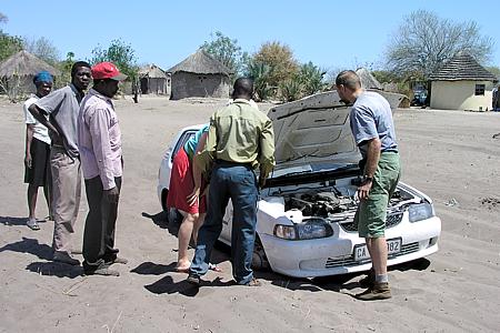 Panne in der Kalahari / Botswana (2003)