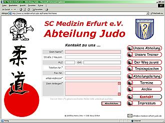 SC Medizin Erfurt e.V. - Web-Seiten