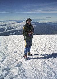 6310 m ü.NN - der Gipfel des Vulkans "Chimborazo"