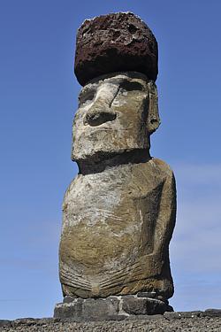 Ein Moai des Ahu Tongariki