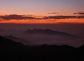 Morgenrot vom "Adam's Peak" gesehen