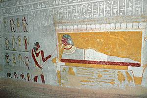 Wandmalereien im Grab von Königin Qalhata