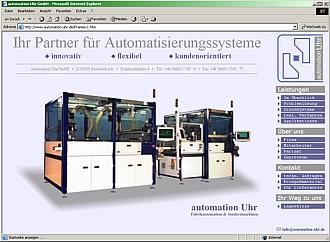 automation Uhr - Web-Seiten